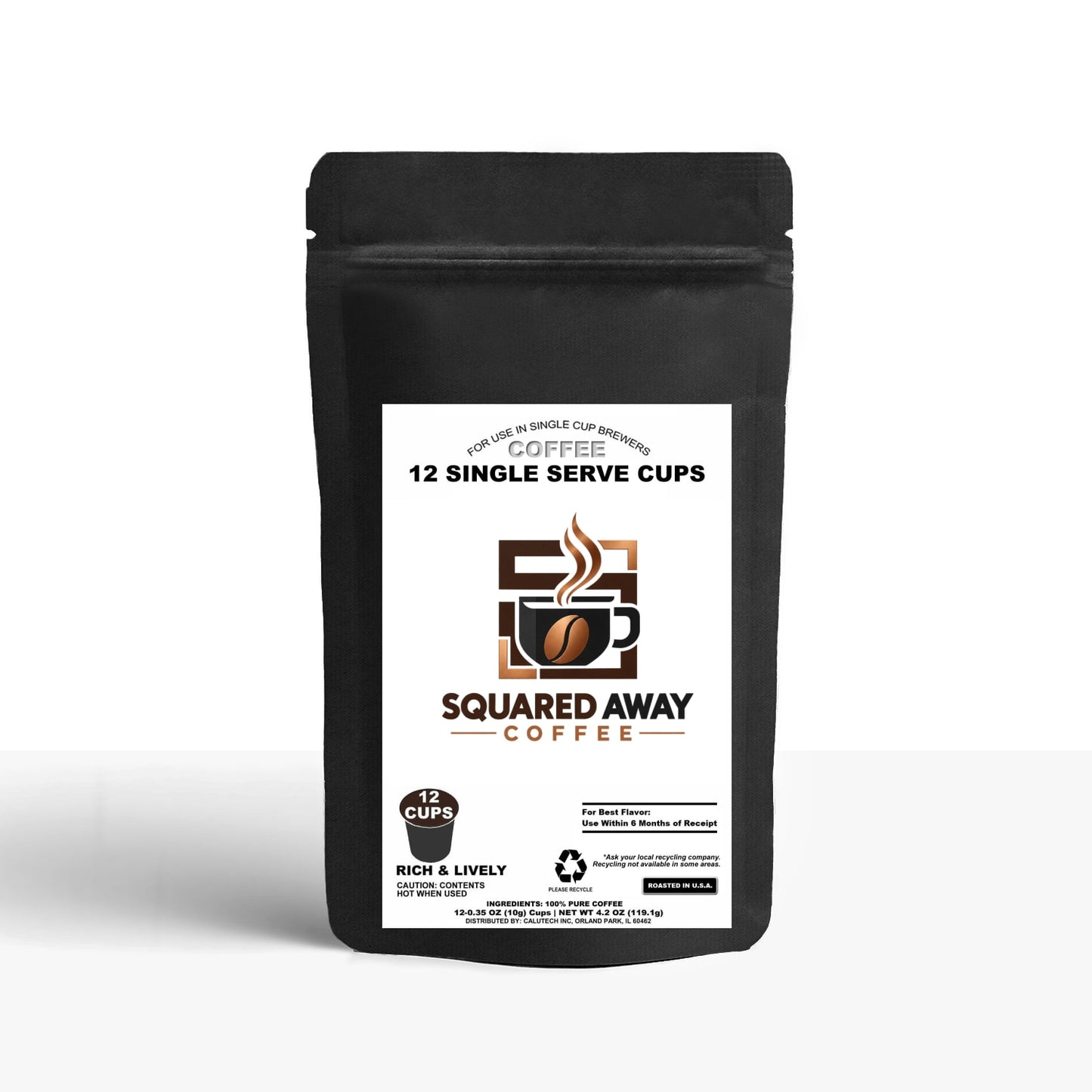 12 Pack Single Serve Coffee Capsules
